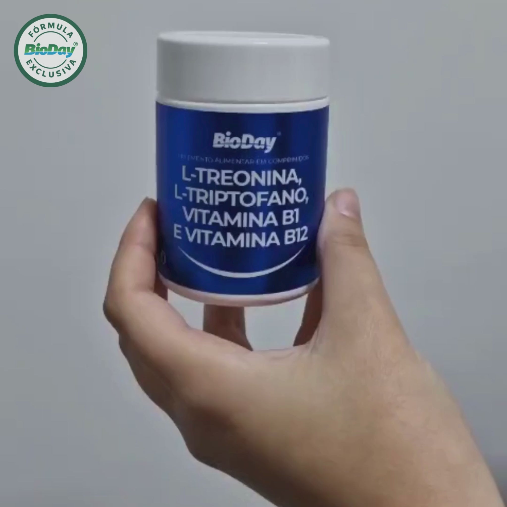 L-Treonina + L-Triptofano + Vitamina B1 + Vitamina 12 - 60 Comprimidos