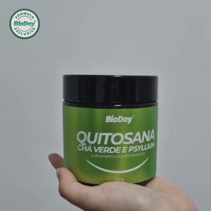 Quitosana + Chá Verde + Psyllium - Pote  250g