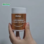 Kit L-Arginina + Vitamina C + Cálcio - 2 Unidades - 120 Comprimidos